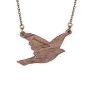 Surrealism inspired dove necklace